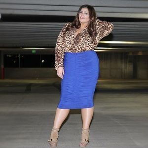 Leopard print body suit